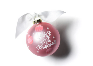 Baby's First Christmas Glass Ornament