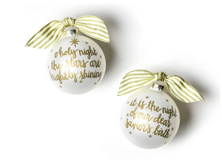 Stars are Brightly Shining Glass Ornament