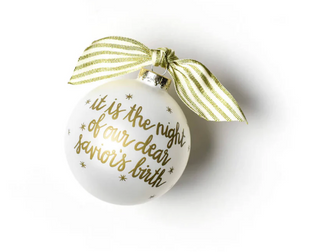 Stars are Brightly Shining Glass Ornament