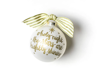 Stars are Brightly Shining Glass Ornament