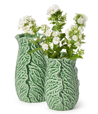 Cruciferous Leaf Textured Vases