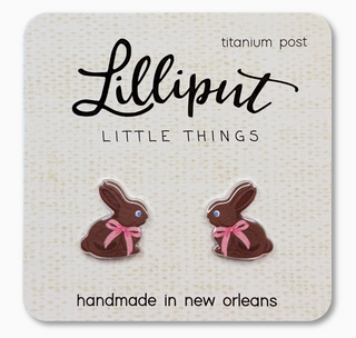 Chocolate Easter Bunny Earrings