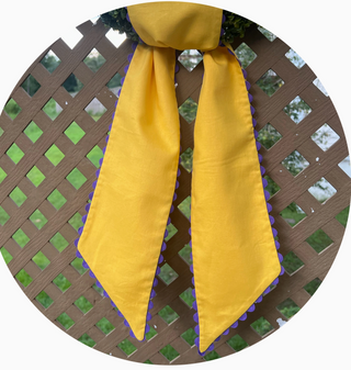 Sunshine Sash with Purple Trim
