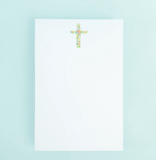 Floral Cross Notepad