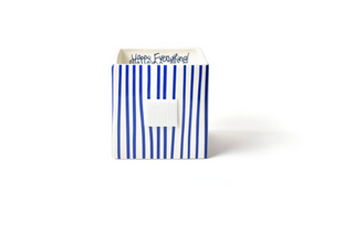 Indigo Stripe Medium Mini Nesting Cube