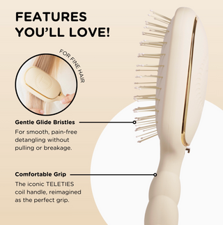 Detangler Hair Brush For Fine Hair - Tan