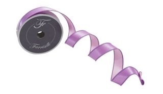 1" Lavender and Pink Satin Duo
