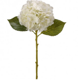 Real Touch Hydrangea 18.5" White
