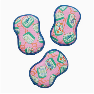 Reusable Sponges - Pink Mahjong