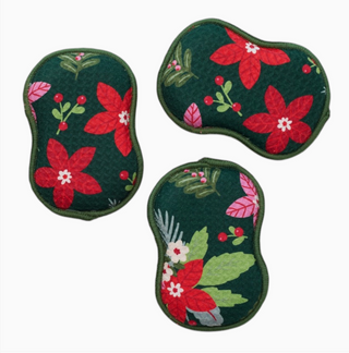 Reusable Sponges - Signature Poinsettia Garden