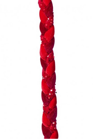 60" Velvet/Sequin Braided Roping