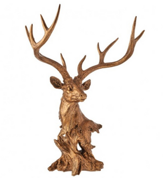 28" KD Resin Grand Highlands Deer Bust