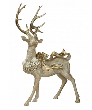 27" Resin Standing Deer w/ Magnolia