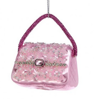 3" Glass Luxury Handbag Ornament