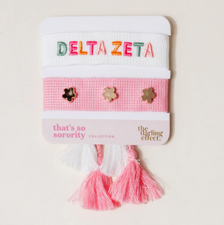 Sorority Greek Woven Bracelet