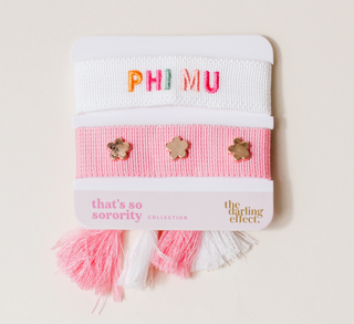 Sorority Greek Woven Bracelet