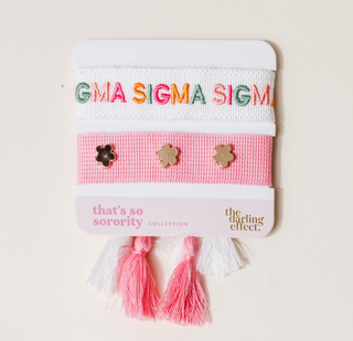 Sorority Greek Woven Bracelet