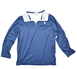 Navy 1/4 Zip Performance Pullover