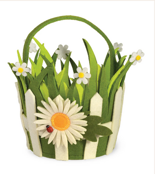 Daisy Picket Fence Basket
