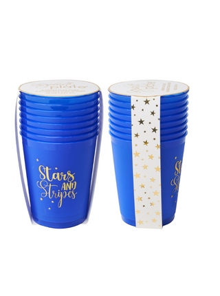 Frost Flex Cup Modern Patriotic Set of 8, 16oz