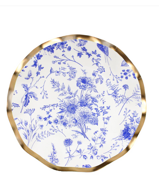 Timeless Wavy Paper Salad Plate/8pk