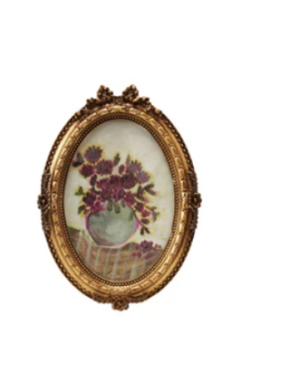 Pewter & Glass Photo Frames with Art