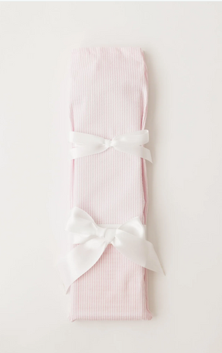 Pink Seersucker with White Ribbon Birthday Cake Knife