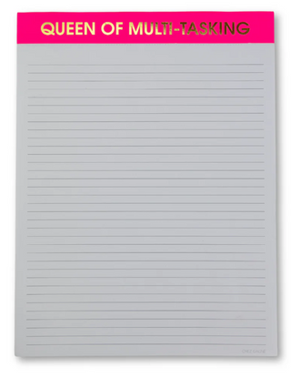 QUEEN OF MULTI-TASKING - LARGE MEMO LINED NOTEPAD