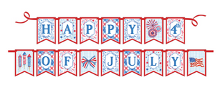 HAPPY 4TH OF JULY PARTY BANNER