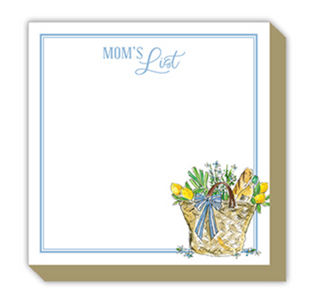 MOM'S LIST SHOPPING BASKET WITH LEMONS LUXE NOTEPAD