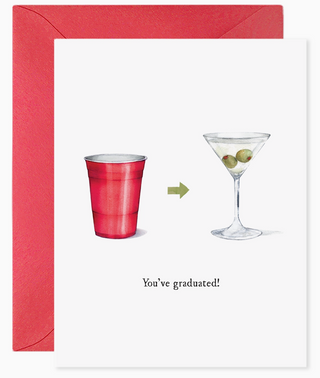You've Graduated Martini | Congrats Graduation Card