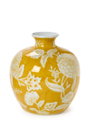 Yellow Floral Vases
