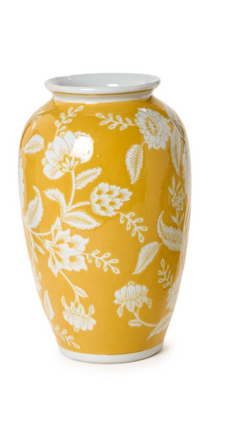 Yellow Floral Vases