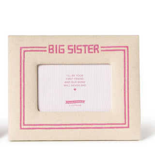 Big Sister 4" x 6" Embroidered Photo Frame