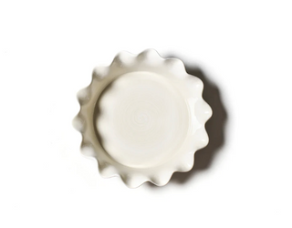 Signature Ruffle Pie Dish White