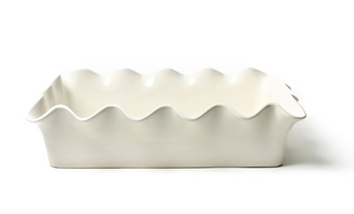 Signature Ruffle 14" Casserole White