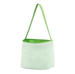 Green Seersucker Bucket