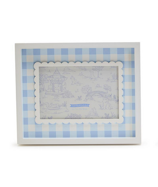 Blue Gingham Photo Frame Large