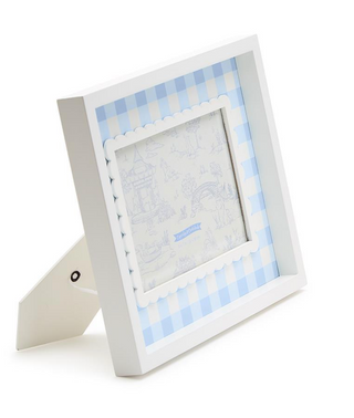 Blue Gingham Photo Frame Large