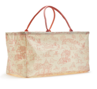 Pink Animal Toile Hamper/ Storage Tote