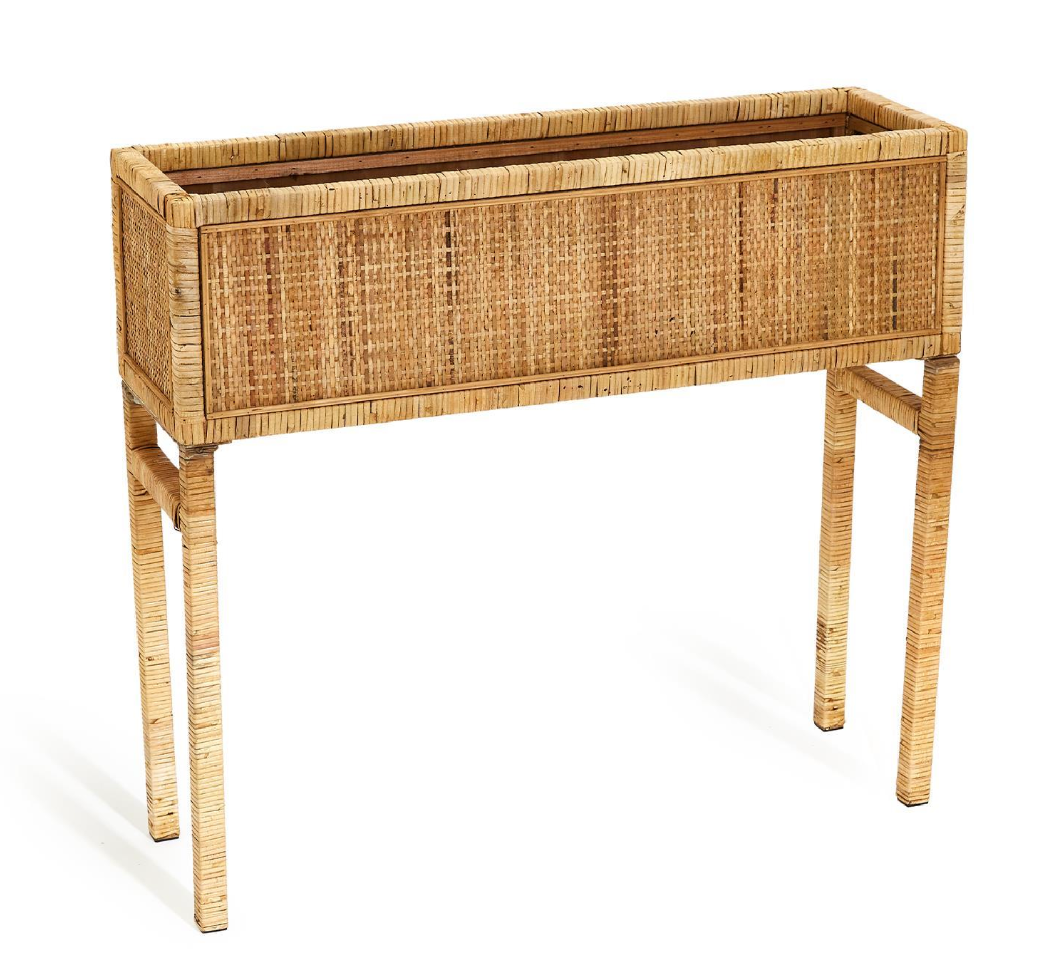 Rattan Table Planter - Thumbnail 2