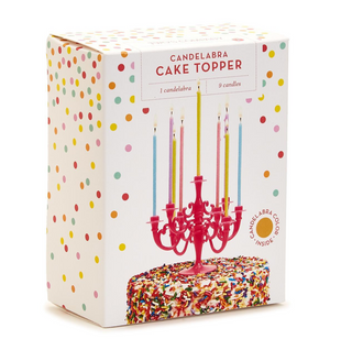 Candelabra Cake Topper with Candles Unit