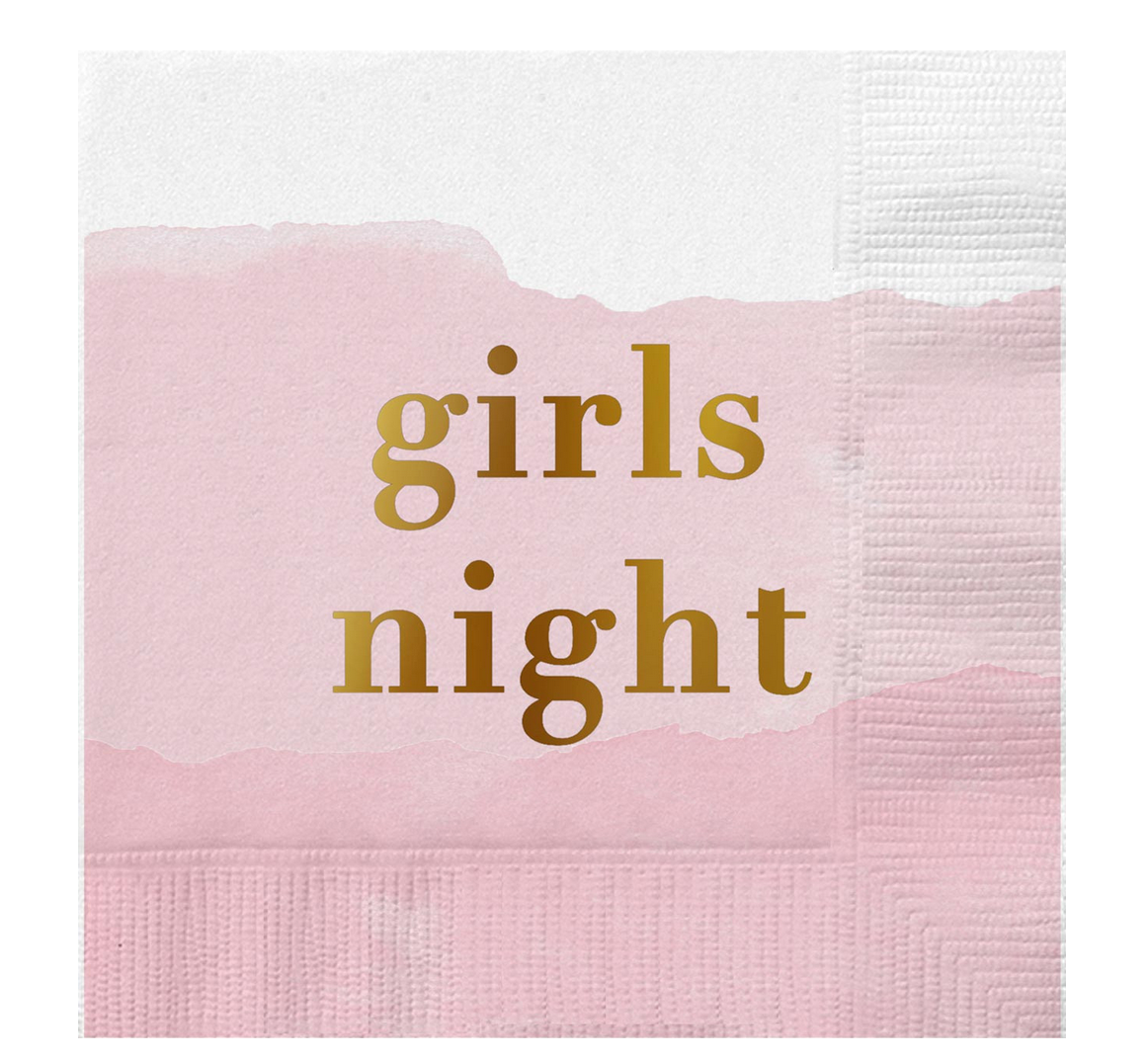 Girls Night Foil Beverage Napkin