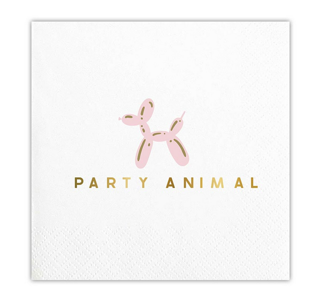 Foil Beverage Napkins | Party Animal