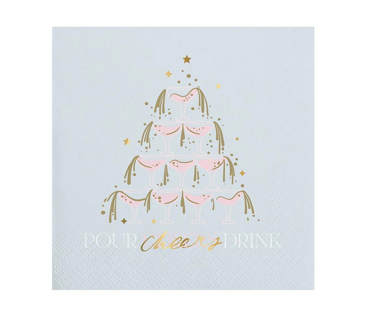Foil Napkins | Pour Cheers Wine