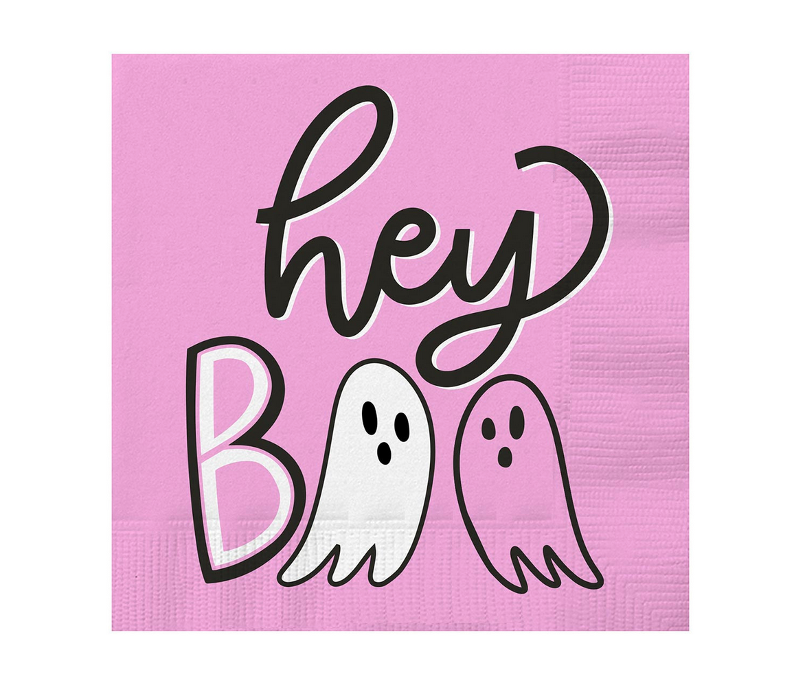 Hey Boo Beverage Napkin