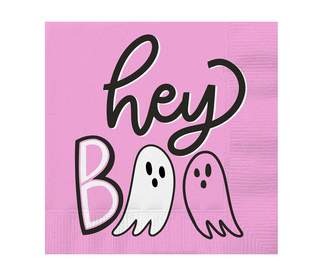 Hey Boo Beverage Napkin