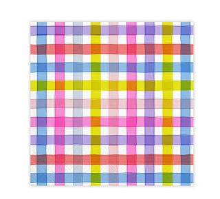 Gingham Pet Beverage Napkin