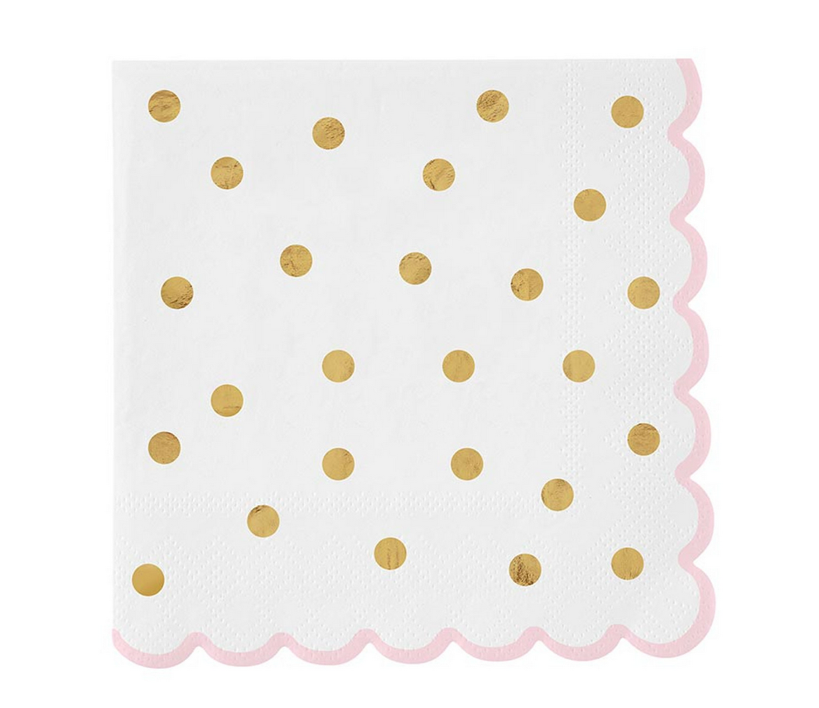 Foil Paper Napkin with Scallop - Thumbnail 3