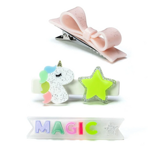Magic Unicorn Alligator Clips (Set of 3)